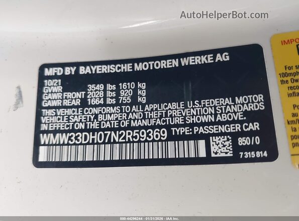 WMW33DH07N2R59369 2022 MINI HARDTOP Cream Widok komory silnika