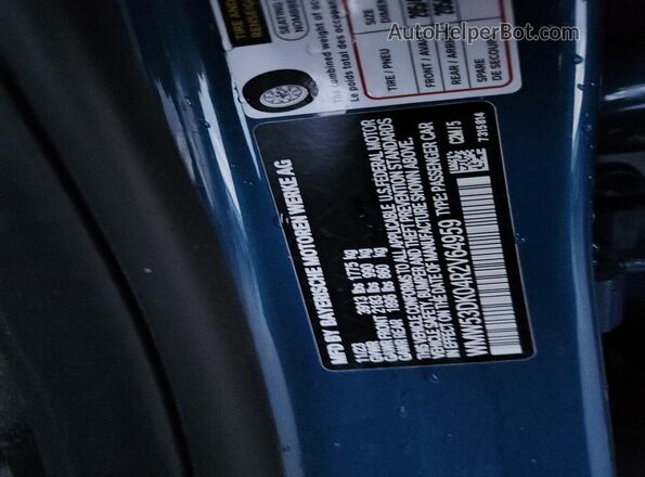 WMW53DK04R2V64959 2024 MINI COOPER Синий Вид наклейки с VIN-кодом