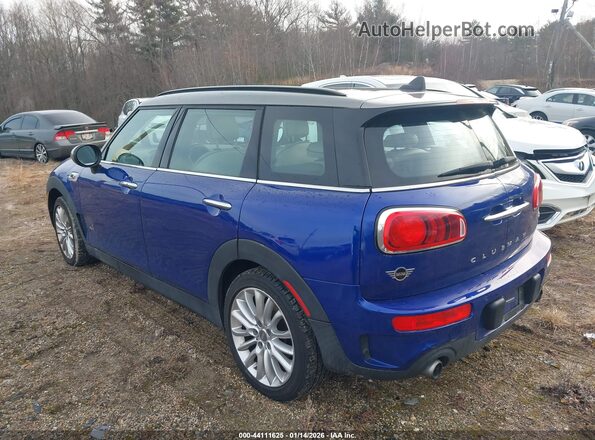 WMWLU5C53K2G04879 2019 MINI CLUBMAN Blue Задня ліва чверть