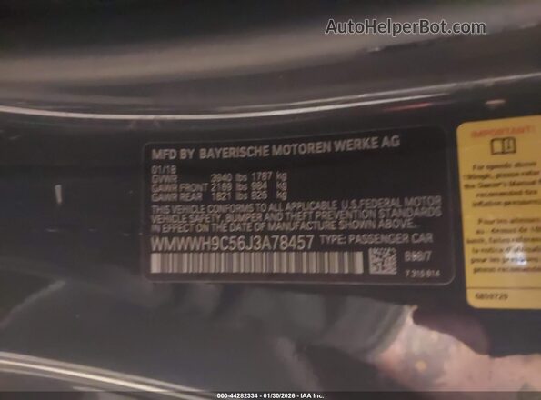 WMWWH9C56J3A78457 2018 MINI CONVERTIBLE Черный Вид подкапотного пространства