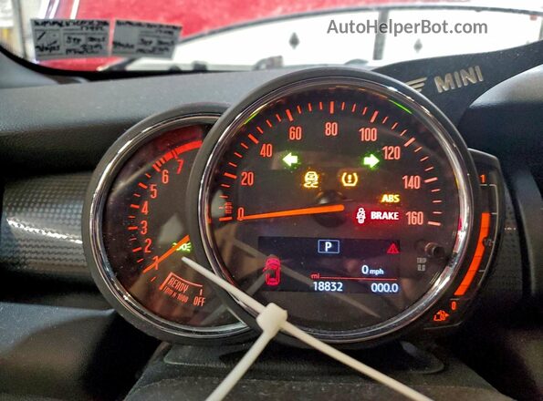 WMWXU7C03L2L82053 2020 MINI COOPER Red Սարքավորումների վահանակի տեսք
