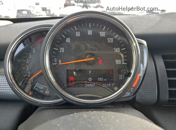 WMWXU7C06M2N79459 2021 MINI COOPER White Instrument cluster view