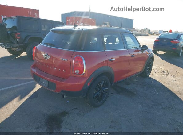 WMWZB3C52GWR48432 2016 MINI COUNTRYMAN Red Задня права чверть