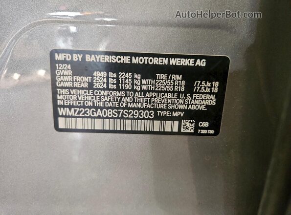 WMZ23GA08S7S29303 2025 MINI COUNTRYMAN Silver 