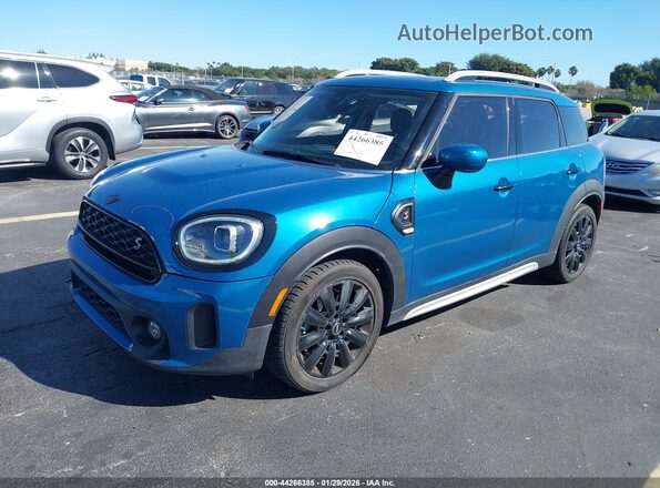 WMZ53BR08R3R85283 2024 MINI COUNTRYMAN Синий Передняя левая четверть