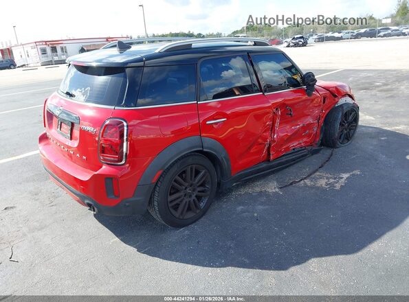 WMZ83BR04N3N34701 2022 MINI COUNTRYMAN Красный Задняя правая четверть
