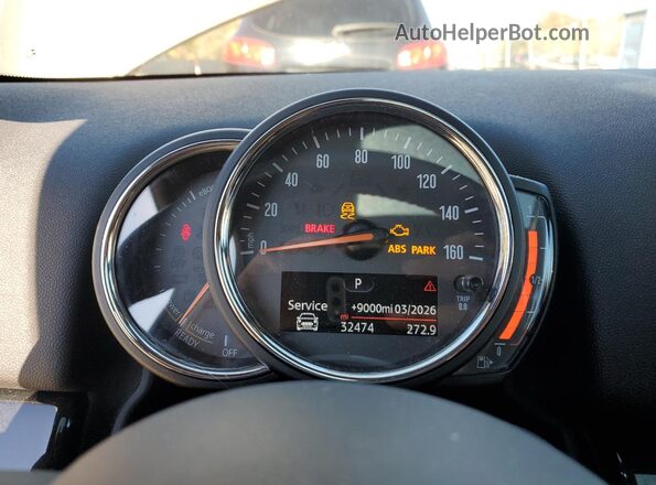 WMZYU7C5XK3F93779 2019 MINI COOPER Gray ხელსაწყოთა პანელის ხედი