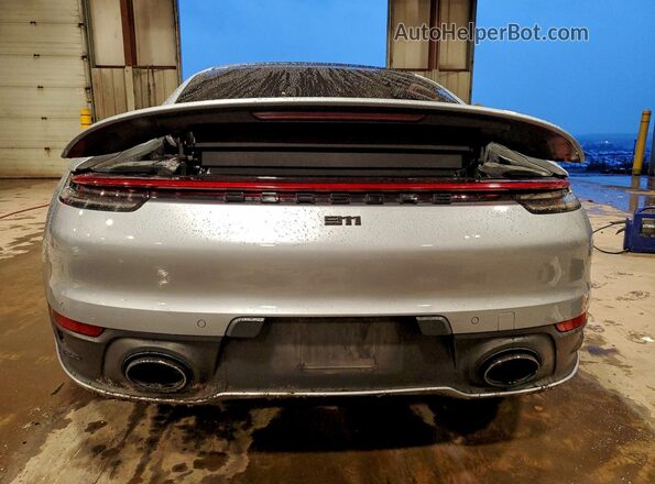 WP0AA2A92LS205578 2020 PORSCHE 911 Silver Widok z tyłu
