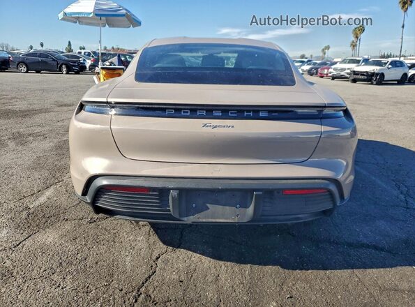 WP0AA2Y13NSA11566 2022 PORSCHE TAYCAN Желто-коричневый Вид сзади