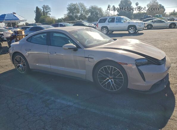WP0AA2Y13NSA11566 2022 PORSCHE TAYCAN Желто-коричневый Передняя правая четверть