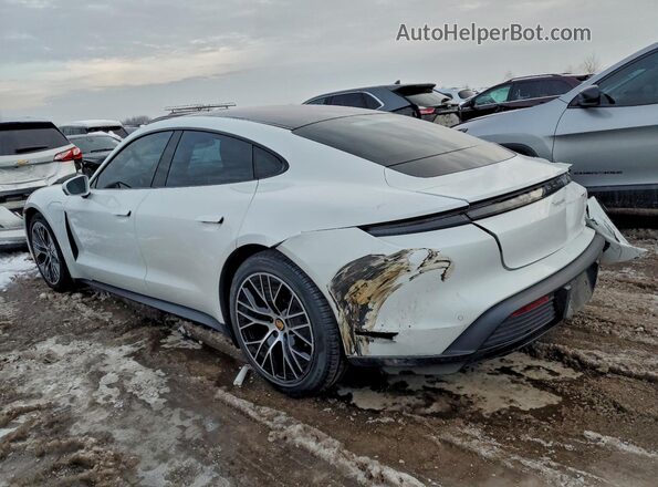 WP0AA2Y17NSA11344 2022 PORSCHE TAYCAN White Задня ліва чверть