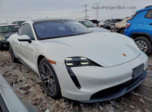 WP0AA2Y17NSA11344 2022 PORSCHE TAYCAN White Передня права чверть