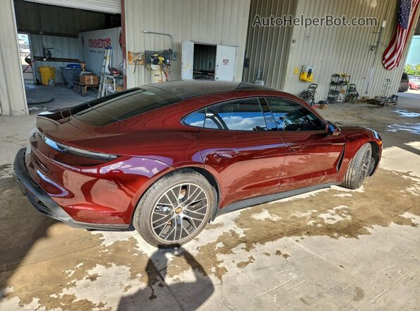 WP0AA2Y17PSA15607 2023 PORSCHE TAYCAN Burgundy უკანა მარჯვენა