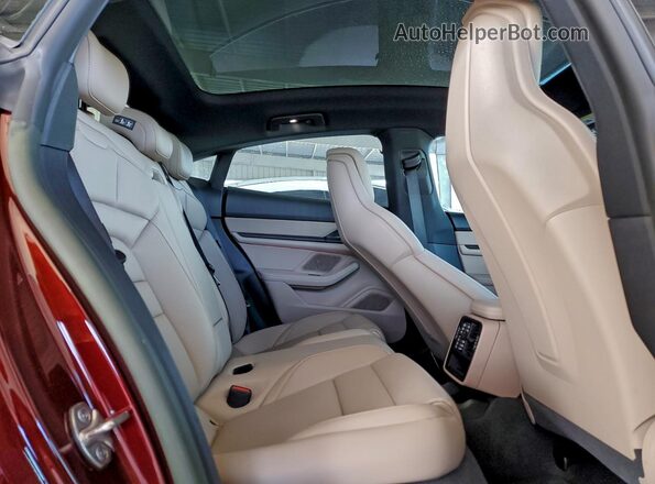 WP0AA2Y17PSA15607 2023 PORSCHE TAYCAN Burgundy უკანა სავარძლების ხედი