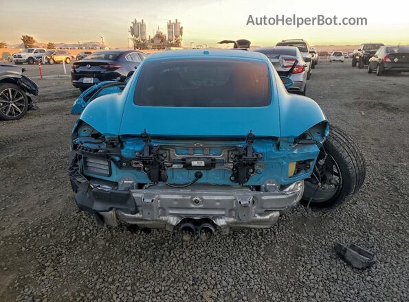 WP0AB2A88JS278519 2018 PORSCHE CAYMAN Синий Вид сзади