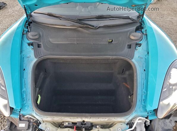 WP0AB2A88JS278519 2018 PORSCHE CAYMAN Синий Вид задней части салона