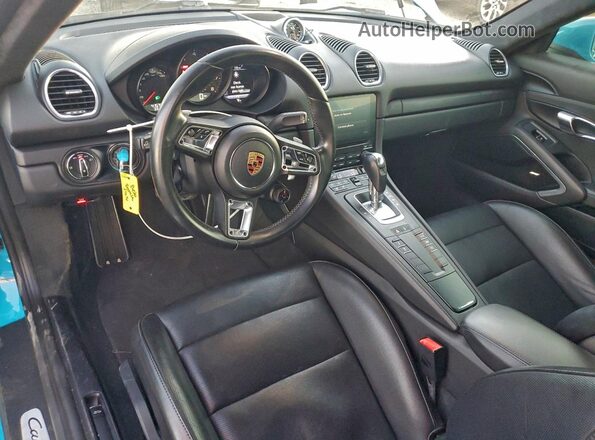 WP0AB2A88JS278519 2018 PORSCHE CAYMAN Синий Вид панели приборов