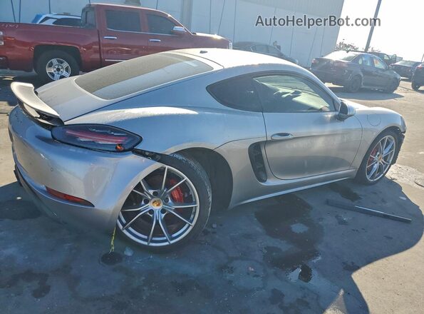 WP0AB2A8XJK278232 2018 PORSCHE CAYMAN Silver Tył prawy