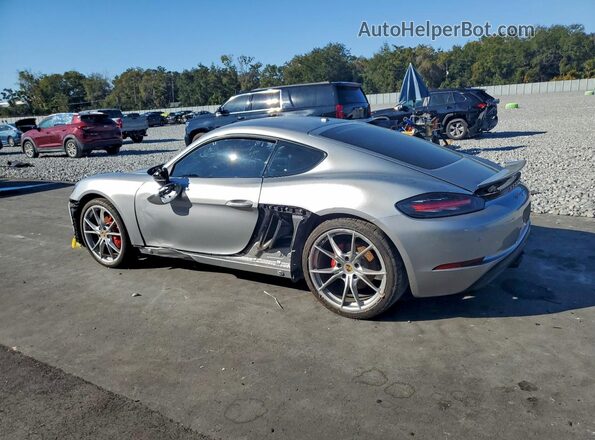 WP0AB2A8XJK278232 2018 PORSCHE CAYMAN Silver Tył lewy