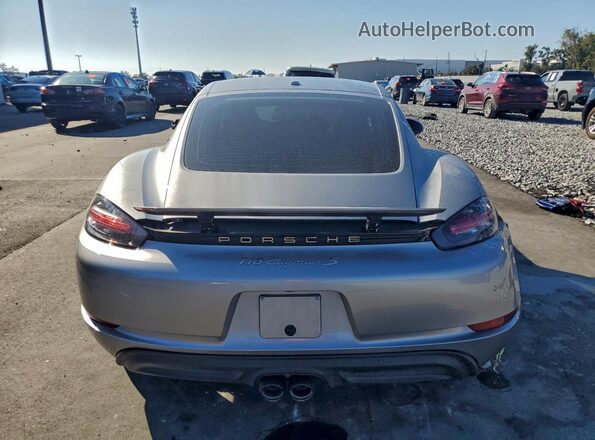 WP0AB2A8XJK278232 2018 PORSCHE CAYMAN Silver Widok z tyłu