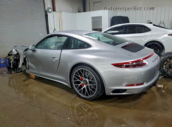 WP0AB2A90KS114885 2019 PORSCHE 911 Silver Trasero izquierdo