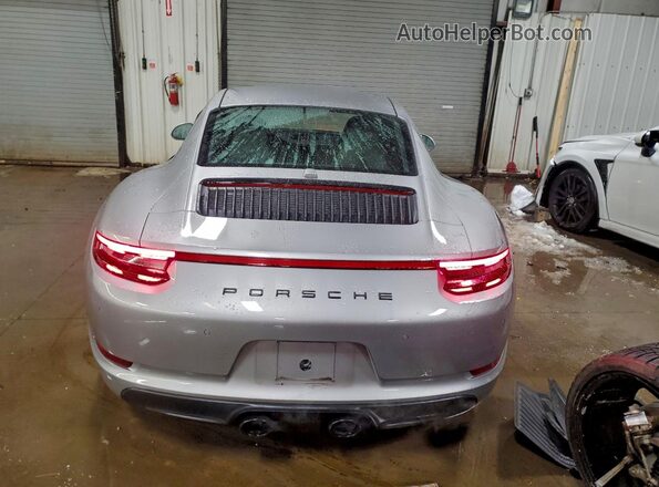 WP0AB2A90KS114885 2019 PORSCHE 911 Silver Vista trasera