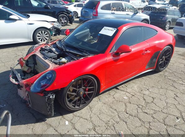 WP0AB2A92JS123103 2018 PORSCHE 911 Orange Przód lewy