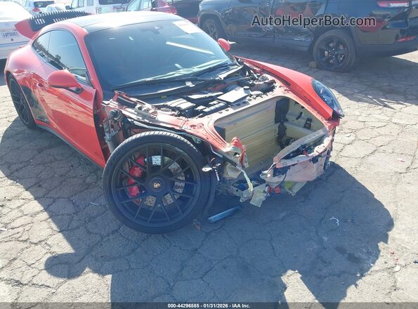WP0AB2A92JS123103 2018 PORSCHE 911 Orange Widok z przodu