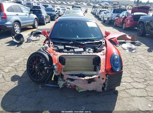 WP0AB2A92JS123103 2018 PORSCHE 911 Orange Widok wnętrza z tyłu