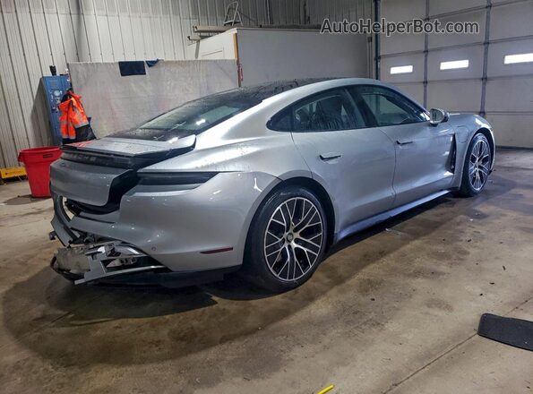 WP0AB2Y10MSA43015 2021 PORSCHE TAYCAN Silver Задня права чверть
