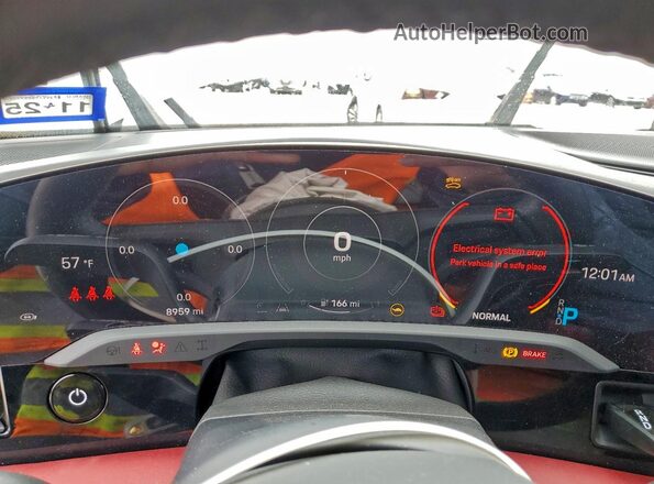 WP0AB2Y13PSA36466 2023 PORSCHE TAYCAN White Вид щитка приладів