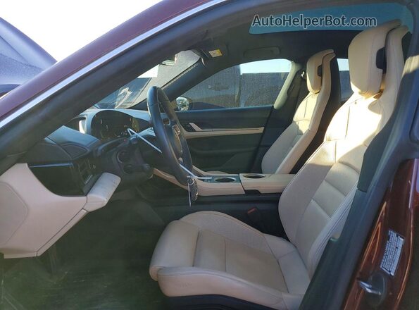 WP0AB2Y19MSA41344 2021 PORSCHE TAYCAN Burgundy წინა სალონის ხედი