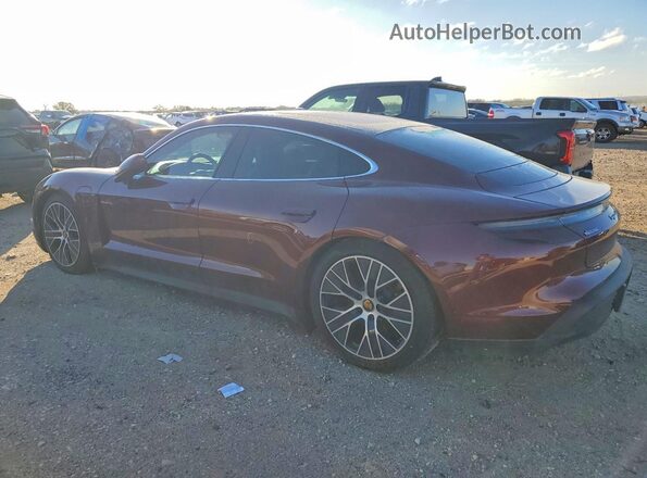 WP0AB2Y19MSA41344 2021 PORSCHE TAYCAN Burgundy უკანა მარცხენა