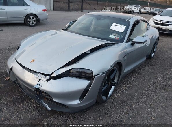 WP0AB2Y19MSA45023 2021 PORSCHE TAYCAN Синий Передняя левая четверть