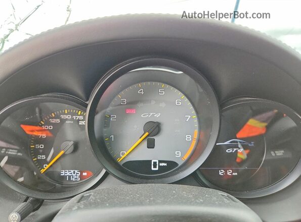 WP0AC2A82GK197098 2016 PORSCHE CAYMAN White ხელსაწყოთა პანელის ხედი