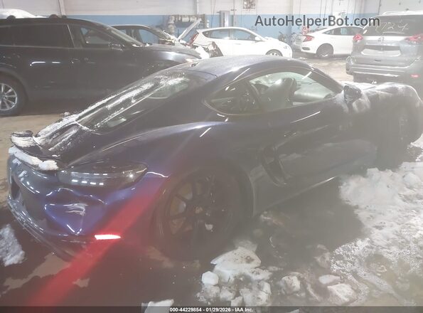 WP0AD2A86NS268216 2022 PORSCHE CAYMAN Blue Trasero derecho