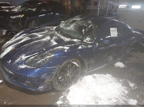 WP0AD2A86NS268216 2022 PORSCHE CAYMAN Blue Vista tres cuartos delantera izquierda