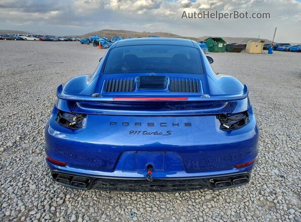 WP0AD2A91JS156295 2018 PORSCHE 911 Blue უკანა ხედი