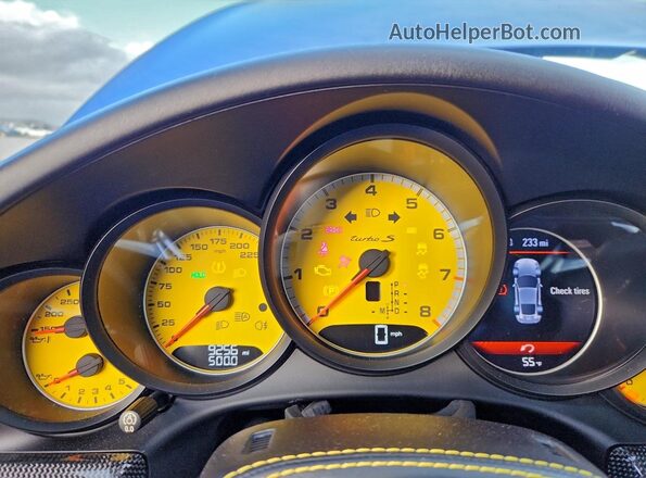WP0AD2A91JS156295 2018 PORSCHE 911 Blue ხელსაწყოთა პანელის ხედი