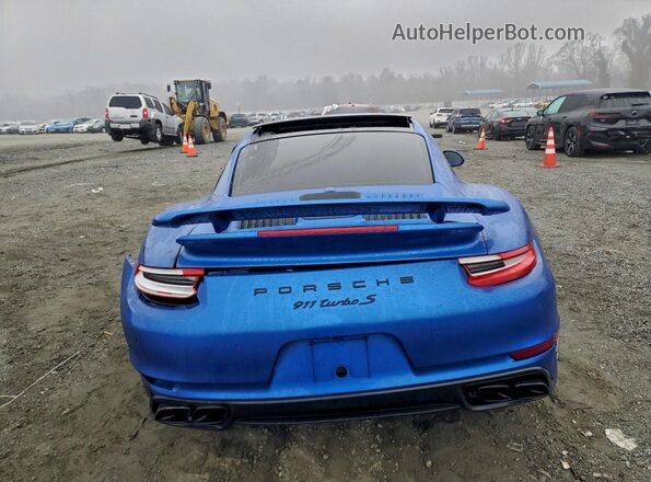 WP0AD2A95HS166435 2017 PORSCHE 911 Синий Вид сзади
