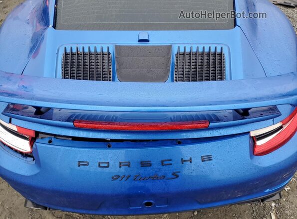 WP0AD2A95HS166435 2017 PORSCHE 911 Синий Вид задней части салона