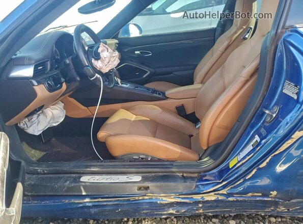 WP0AD2A95HS166435 2017 PORSCHE 911 Синий Вид салона спереди