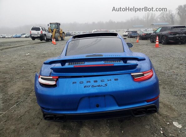 WP0AD2A95HS166435 2017 PORSCHE 911 Синий Вид сзади