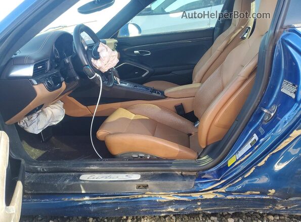 WP0AD2A95HS166435 2017 PORSCHE 911 Синий Вид салона спереди