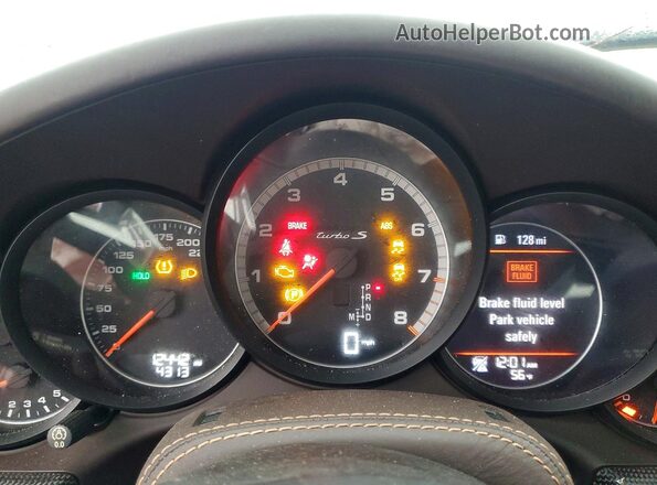 WP0AD2A95HS166435 2017 PORSCHE 911 Синий Вид щитка приборов