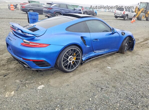 WP0AD2A95HS166435 2017 PORSCHE 911 Синий Задняя правая четверть