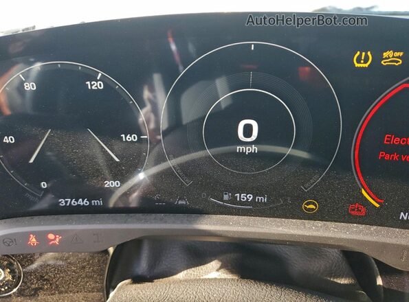 WP0AD2Y10NSA59176 2022 PORSCHE TAYCAN Charcoal Вид щитка приладів