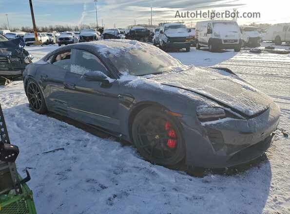 WP0AD2Y10NSA59176 2022 PORSCHE TAYCAN Charcoal Передня права чверть