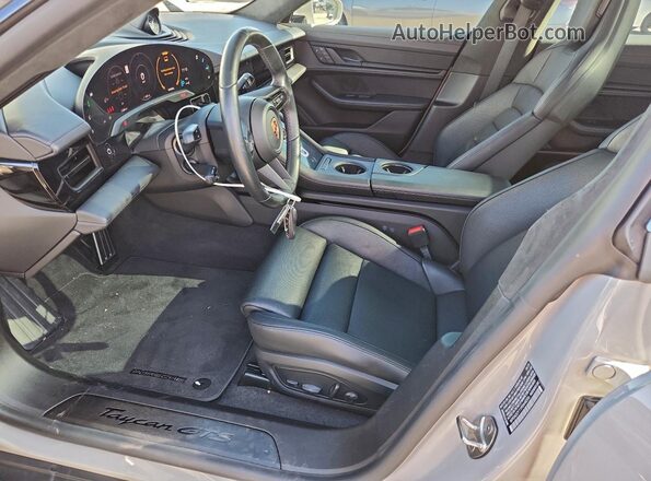 WP0AD2Y11PSA48206 2023 PORSCHE TAYCAN Silver Widok wnętrza z przodu