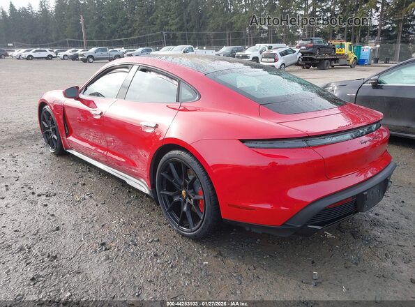 WP0AD2Y19PSA47028 2023 PORSCHE TAYCAN Red Հետևի ձախ